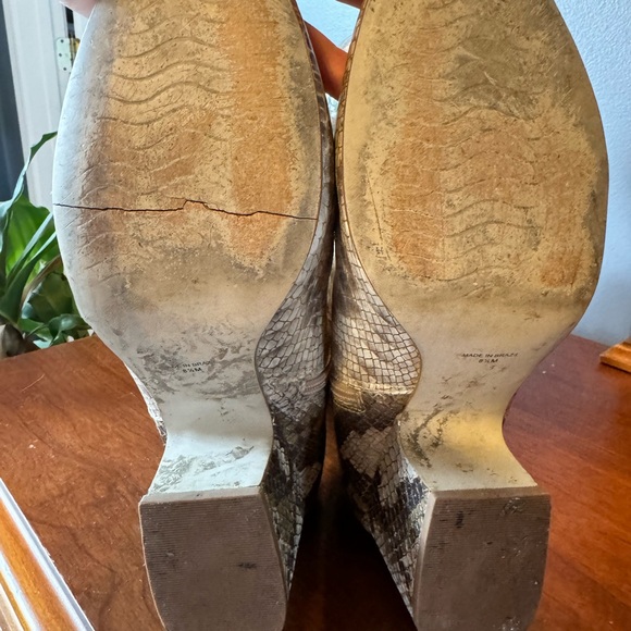 Anthropology Matisse Snakeskin (faux) Ankle Boot 8.5 - Picture 6 of 8